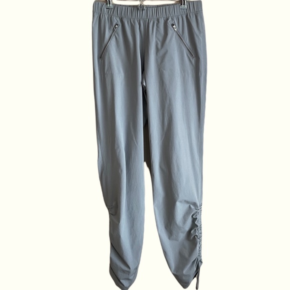 Athleta Light Grey Aspire Ankle Adjustable Jogger Sz 6 Tall - Picture 2 of 14